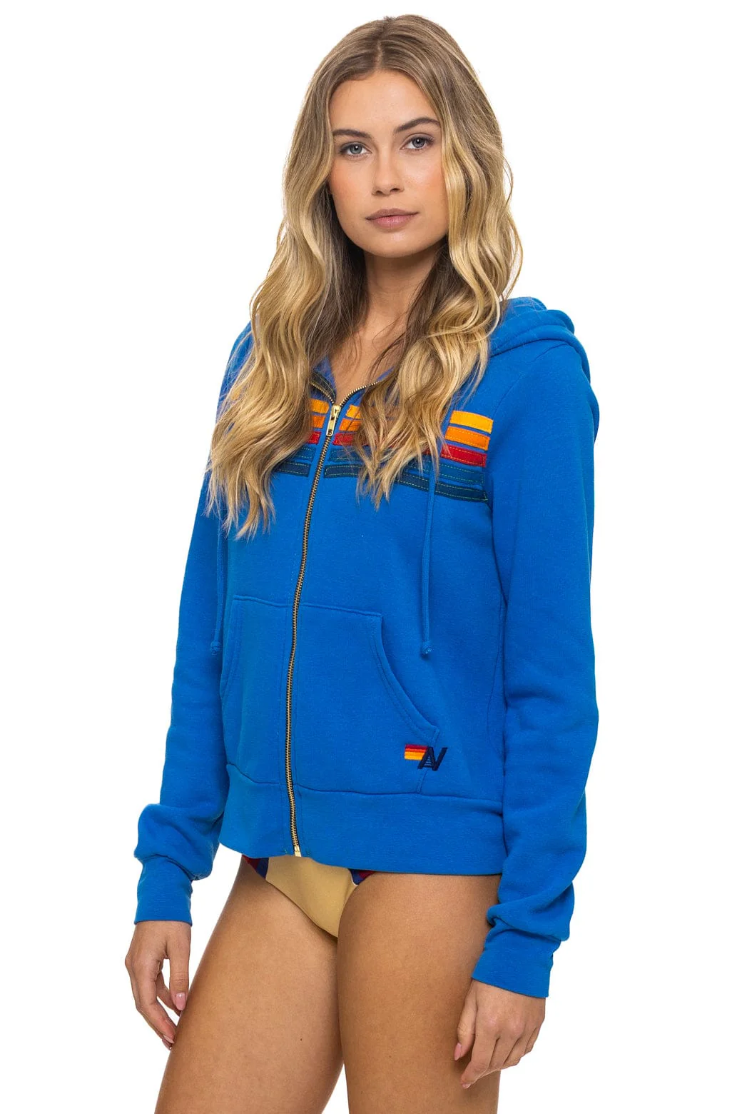 5 STRIPE HOODIE - ADVENTURE BLUE - Image 3