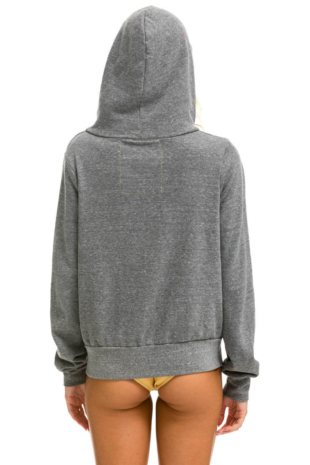 5 STRIPE HOODIE - HEATHER // RAINBOW WHITE - Image 3