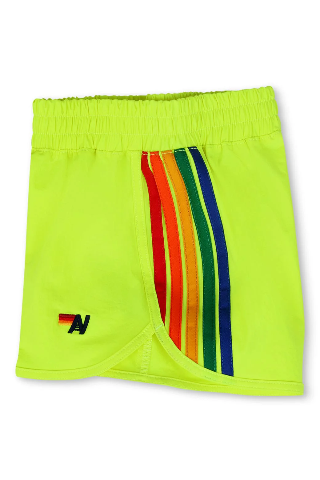 KIDS 5 STRIPE FLEX JOGGER SHORT - NEON YELLOW - Image 3