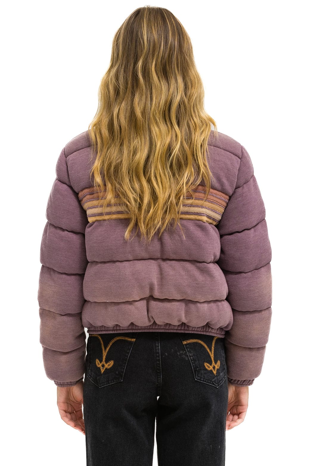 5 STRIPE FADED APRES JACKET - FADED MOCHA - Image 5