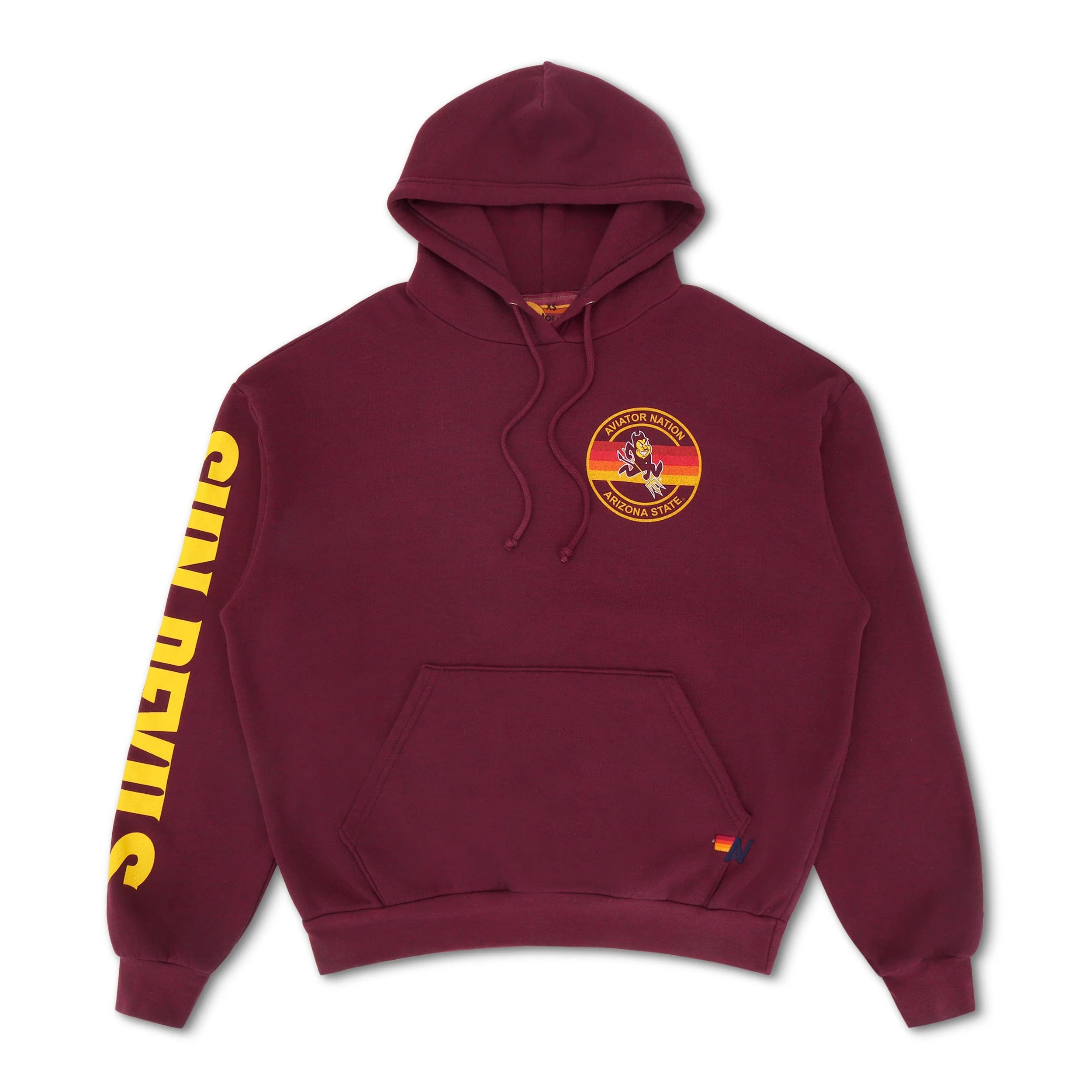 ASU FORK PULLOVER HOODIE RELAXED - MAROON - Image 5