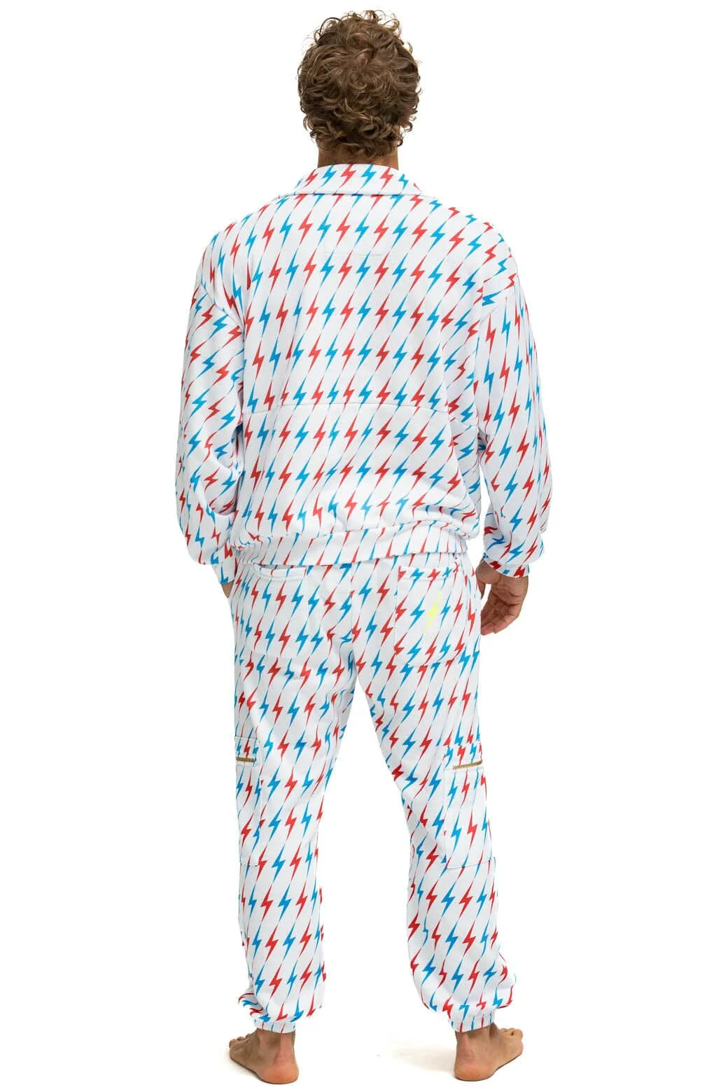 AVIATOR BOLT EMBROIDERY SWEATPANTS - WHITE // USA - Image 12