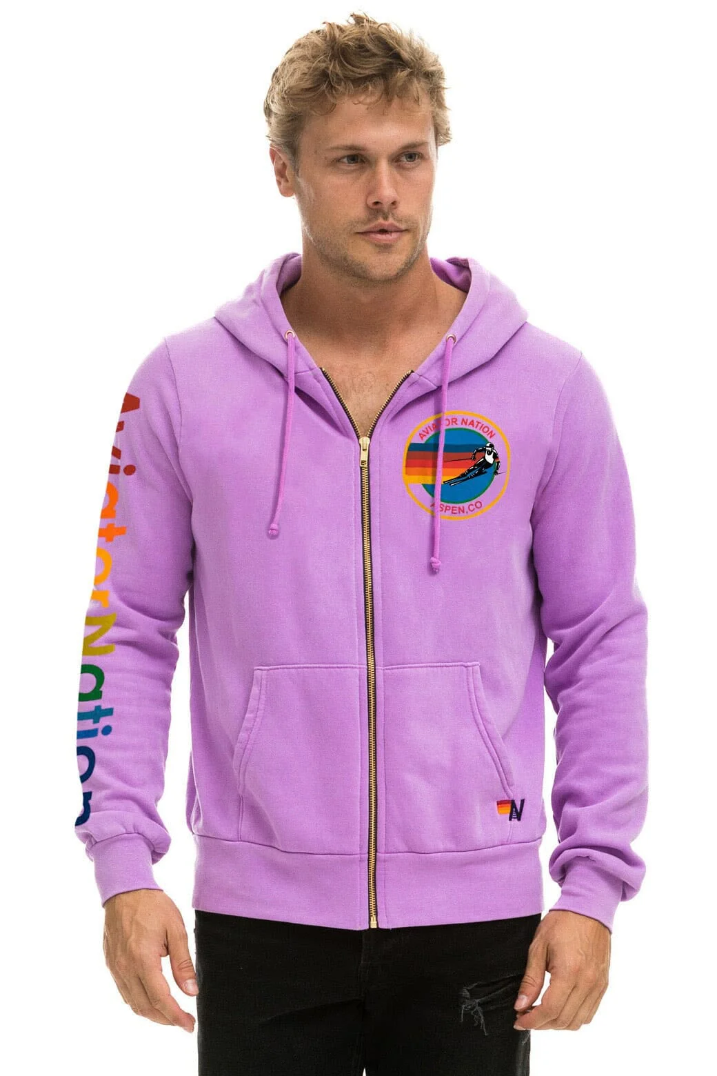 AVIATOR NATION ASPEN HOODIE - NEON PURPLE - Image 3