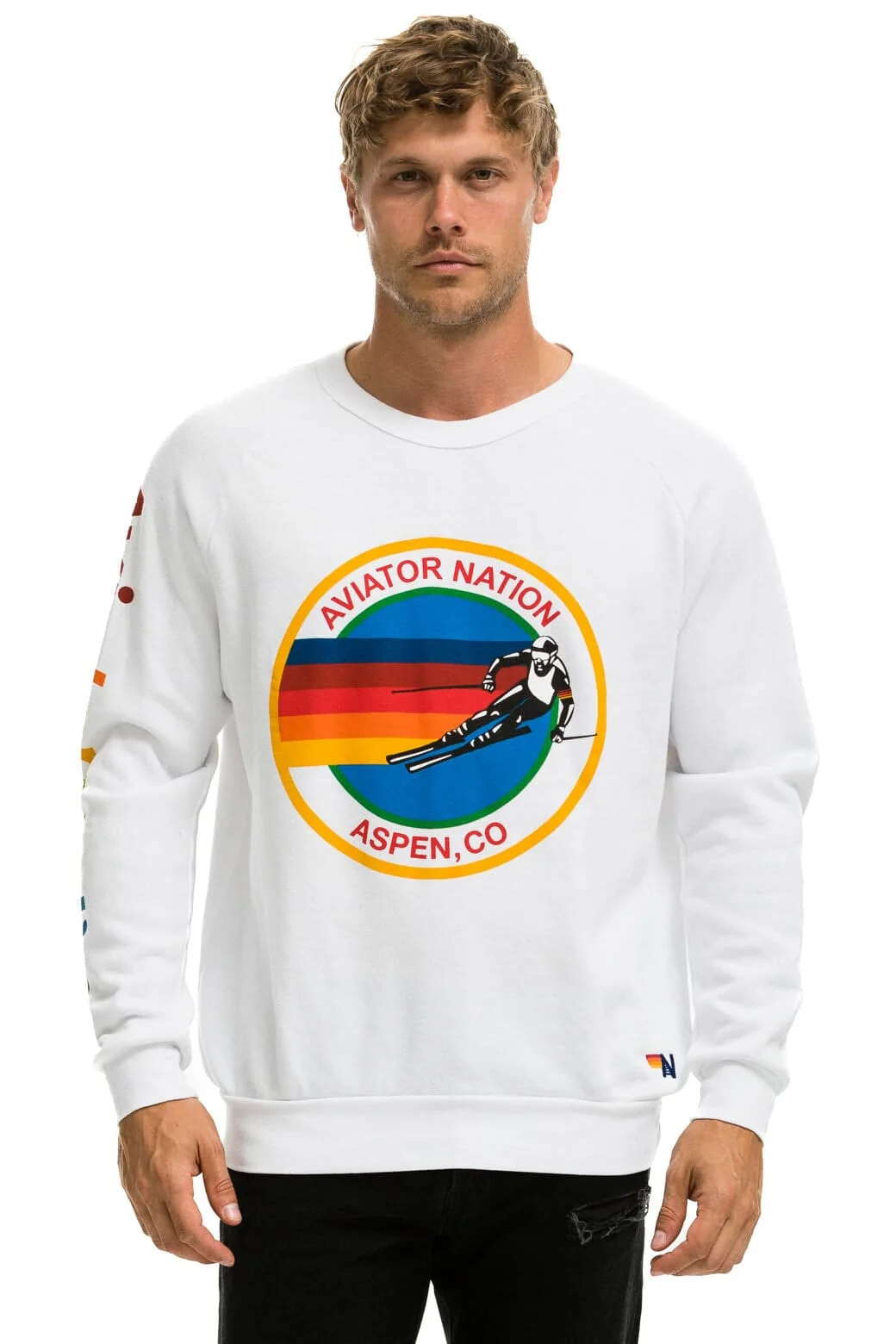 AVIATOR NATION ASPEN SWEATSHIRT - WHITE - Image 2
