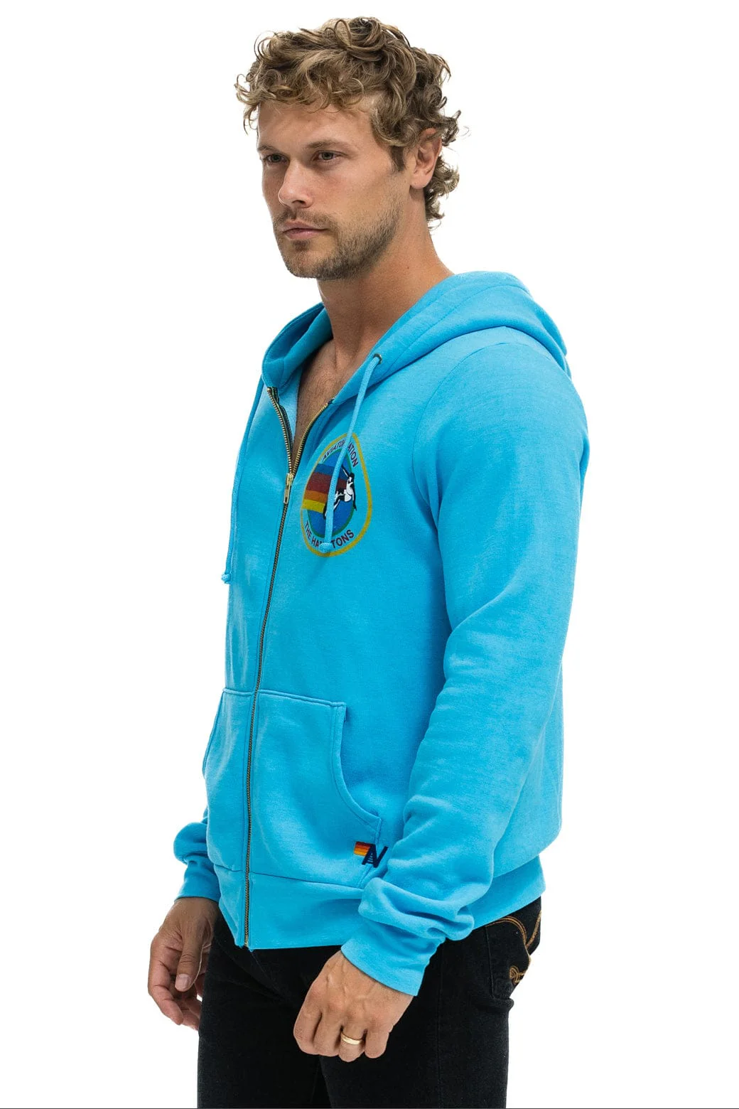AVIATOR NATION HAMPTONS HOODIE - NEON BLUE - Image 6