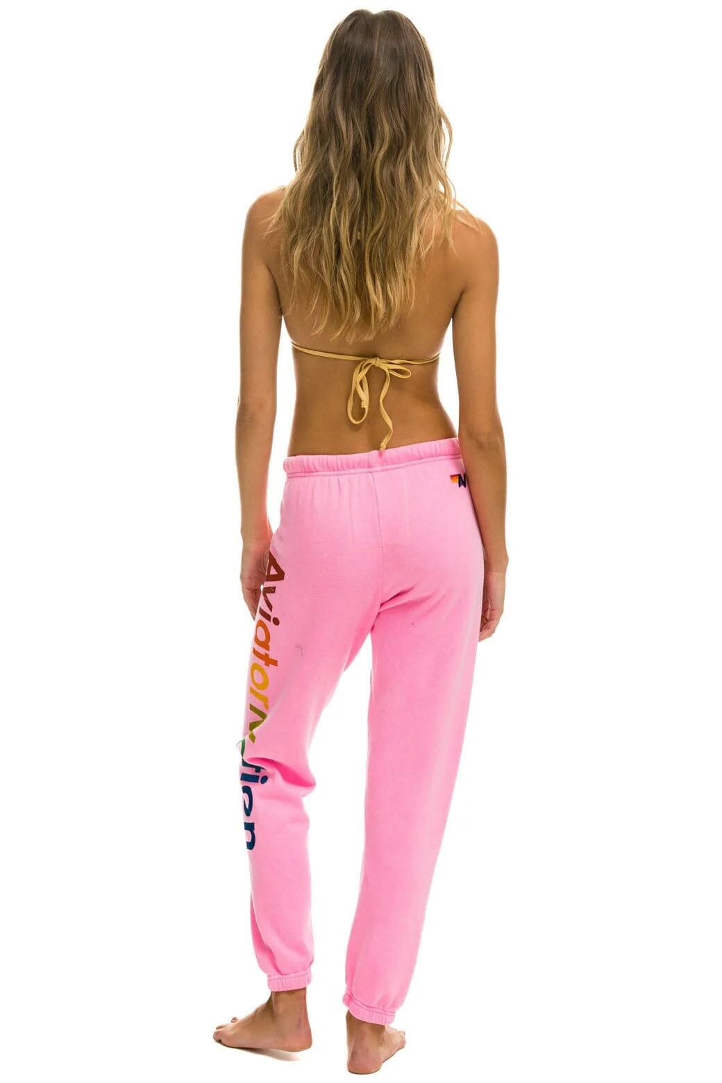 AVIATOR NATION HAMPTONS SWEATPANTS - NEON PINK - Image 2
