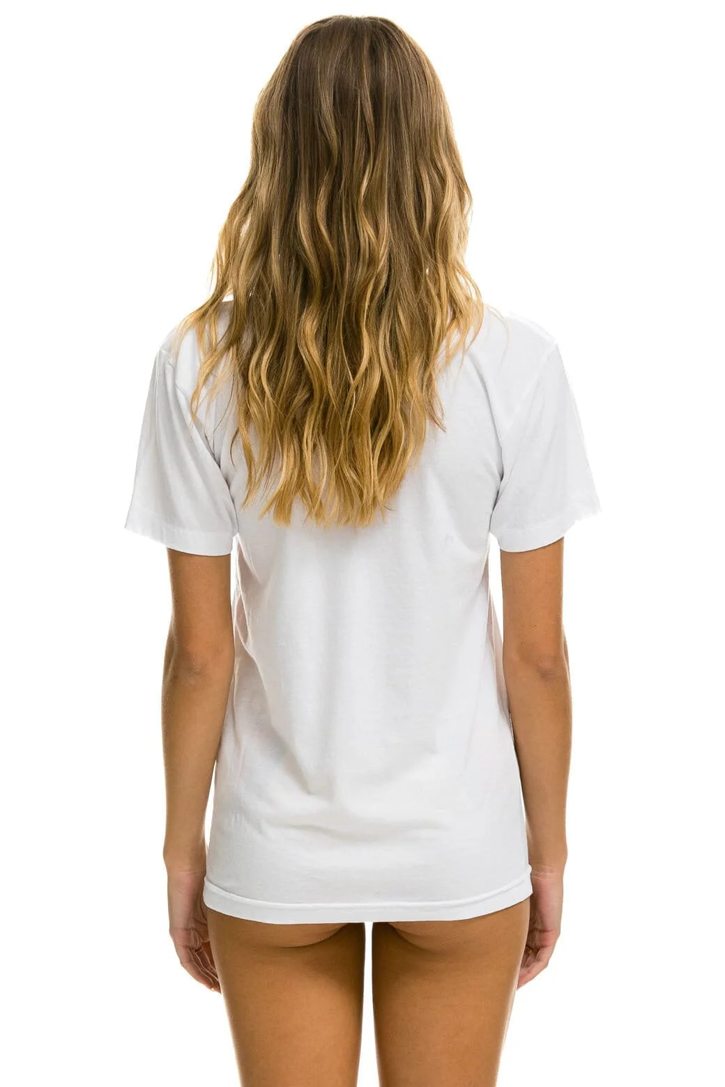 AVIATOR NATION HAMPTONS UNISEX CREW TEE - WHITE - Image 4