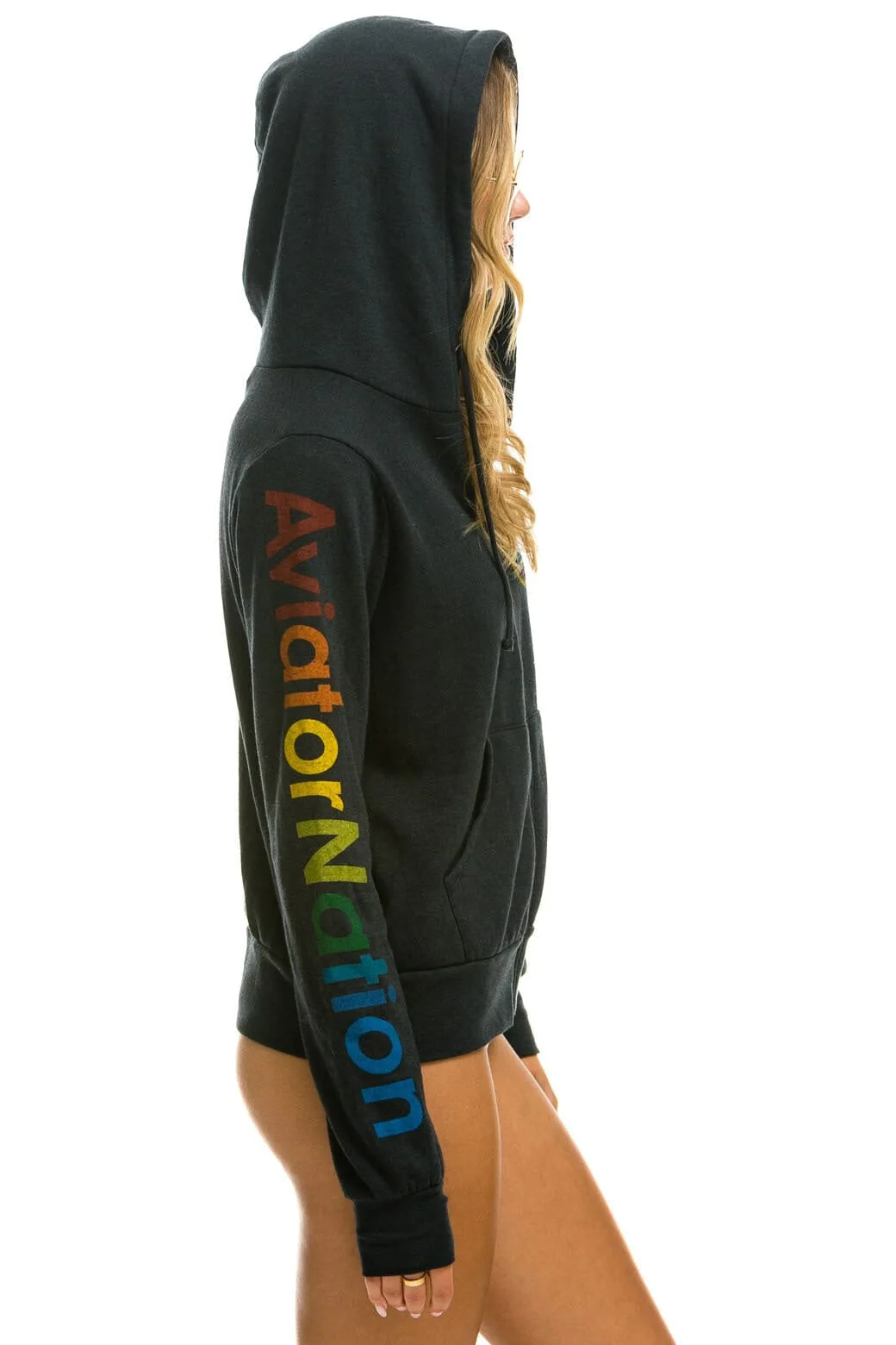 AVIATOR NATION MALIBU HOODIE - CHARCOAL - Image 3