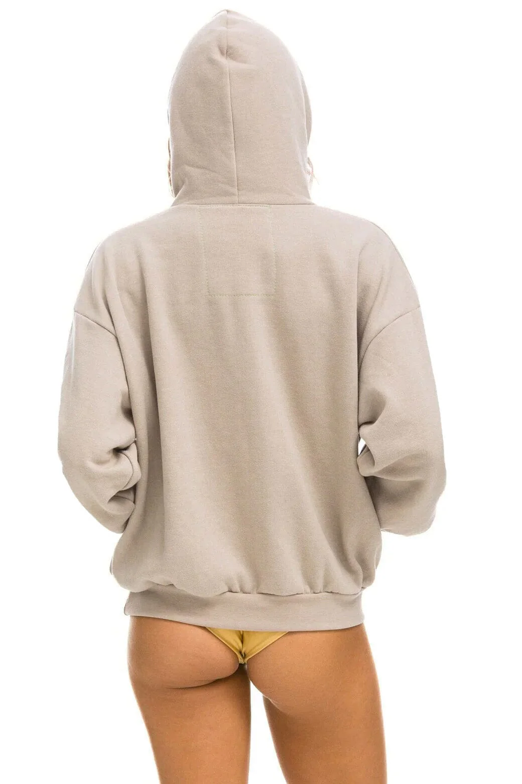 AVIATOR NATION MALIBU RELAXED PULLOVER HOODIE - SAND - Image 3