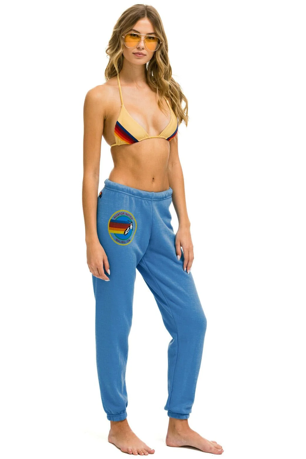 AVIATOR NATION MALIBU SWEATPANTS - COBALT - Image 3