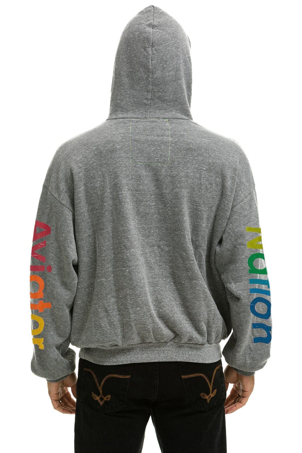 AVIATOR NATION MANHATTAN BEACH RELAXED PULLOVER HOODIE - HEATHER GREY - Image 4