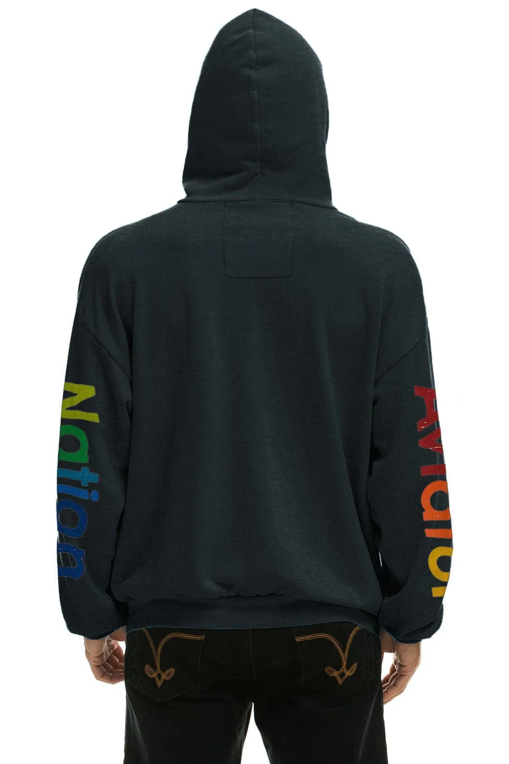 AVIATOR NATION MILL VALLEY RELAXED PULLOVER HOODIE - CHARCOAL - Image 4