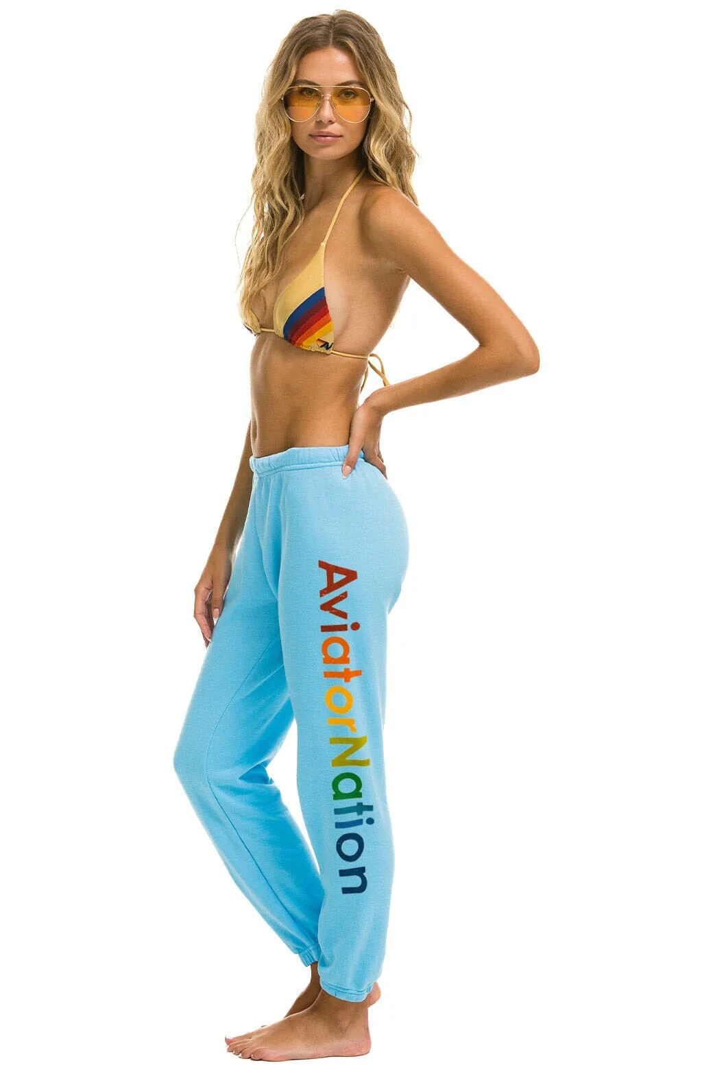 AVIATOR NATION NASHVILLE SWEATPANTS - SKY - Image 2