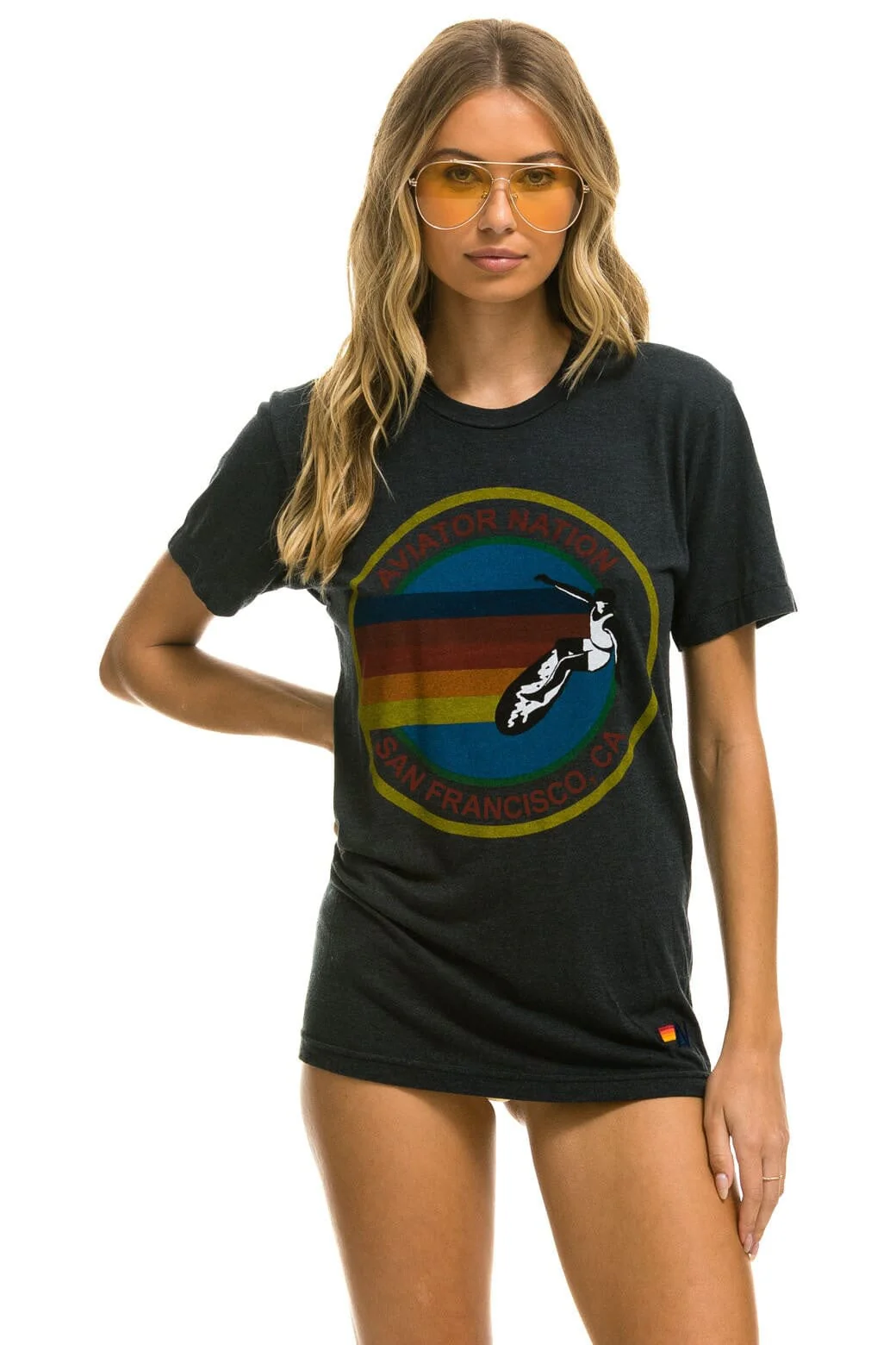 AVIATOR NATION SAN FRANCISCO TEE - CHARCOAL - Image 2