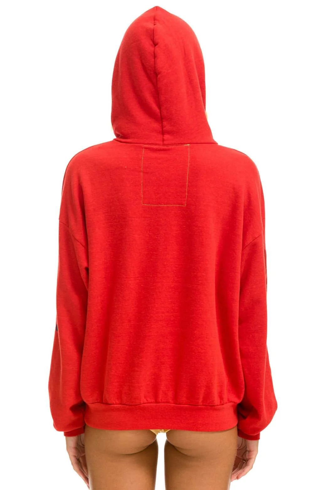 AVIATOR NATION VAIL RELAXED PULLOVER HOODIE - RED - Image 3
