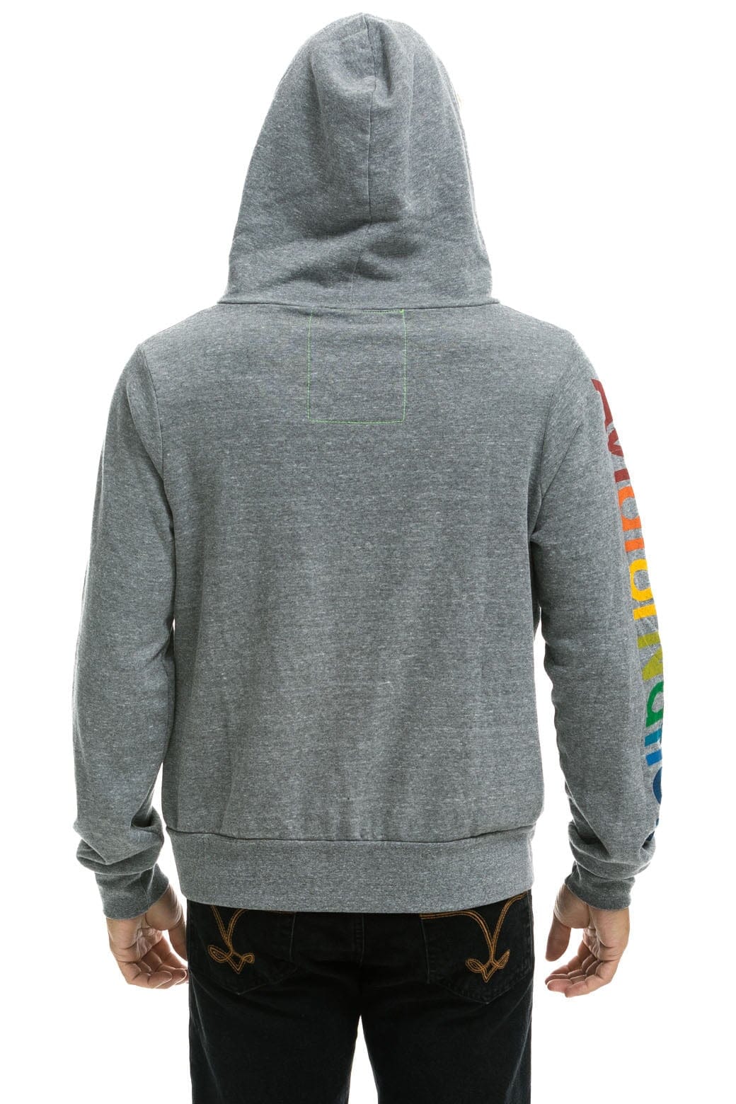 AVIATOR NATION VAIL ZIP HOODIE - HEATHER GREY - Image 4