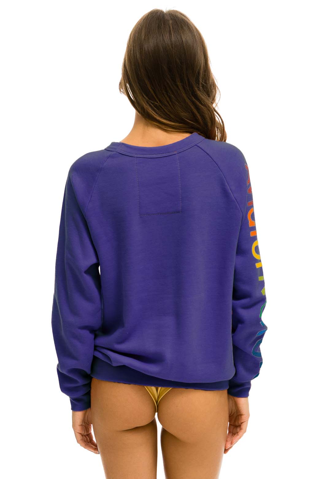 AVIATOR NATION VAIL CREW SWEATSHIRT - PURPLE - Image 3