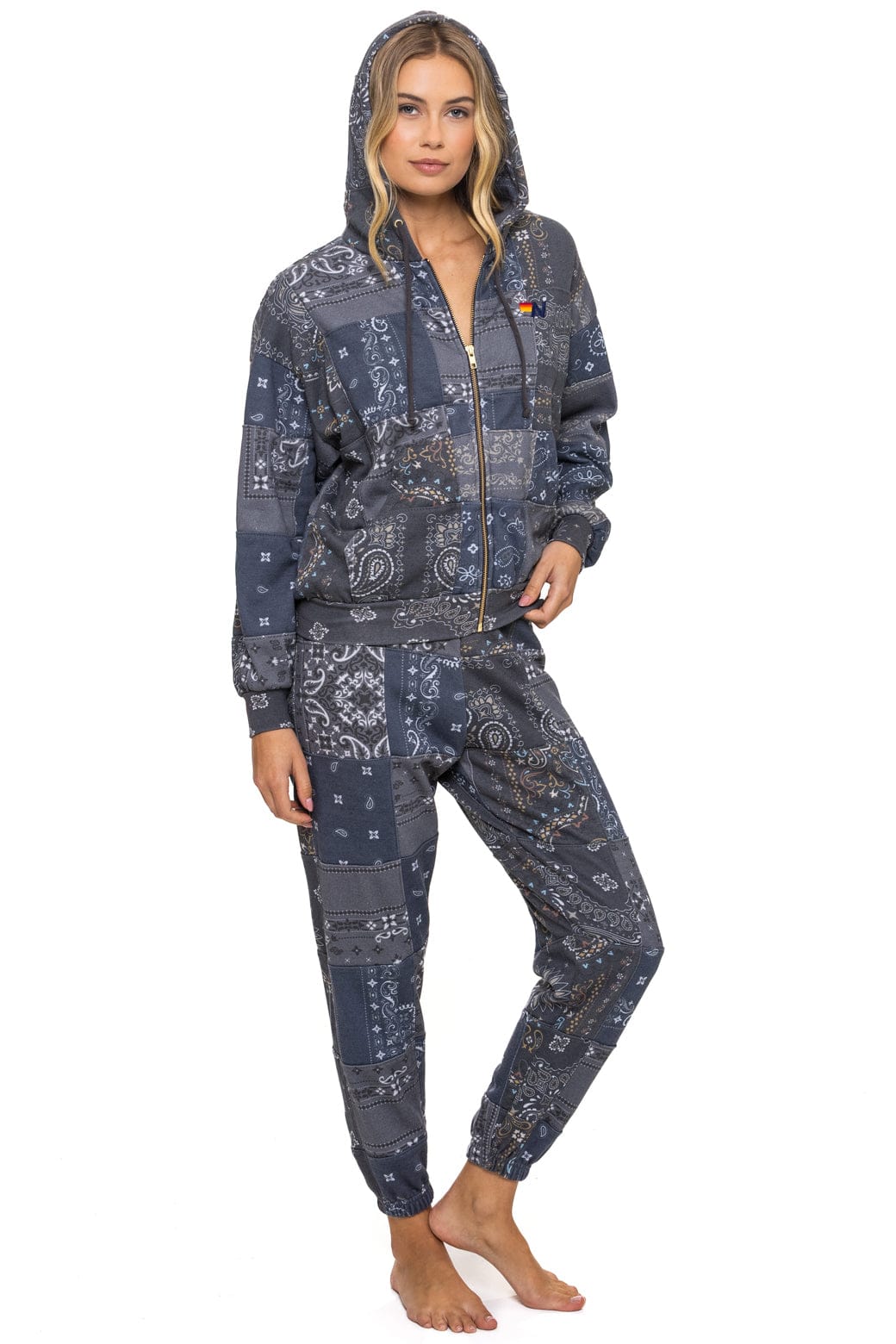 BANDANA QUILTED SWEATPANTS - CHARCOAL - Image 4