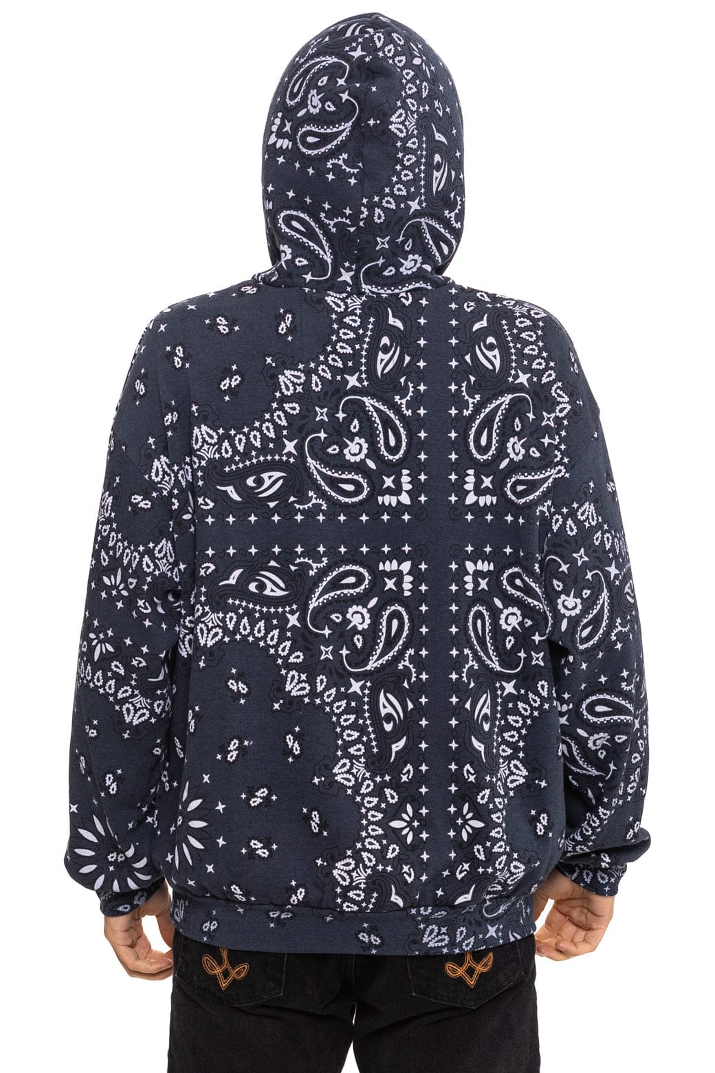 BANDANA RELAXED PULLOVER HOODIE - CHARCOAL - Image 8