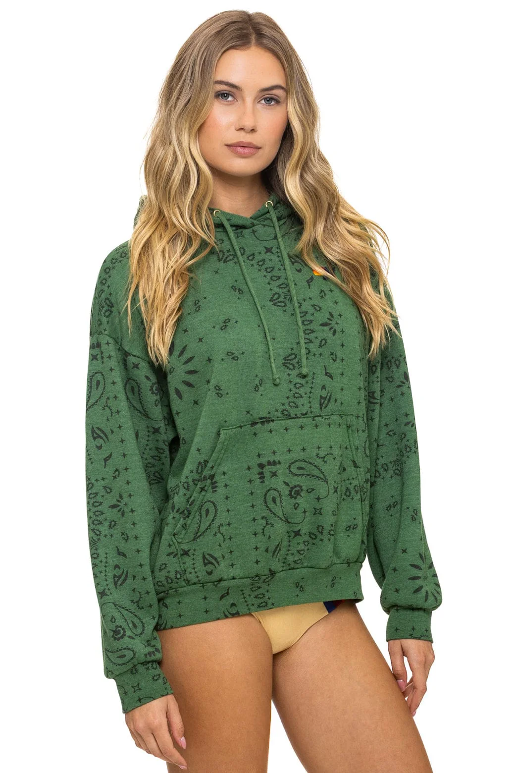 BANDANA RELAXED PULLOVER HOODIE - PALM - Image 7