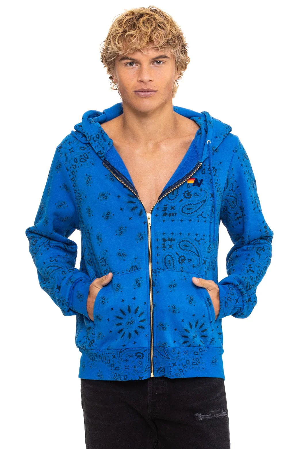 BANDANA ZIP HOODIE - ADVENTURE BLUE - Image 6