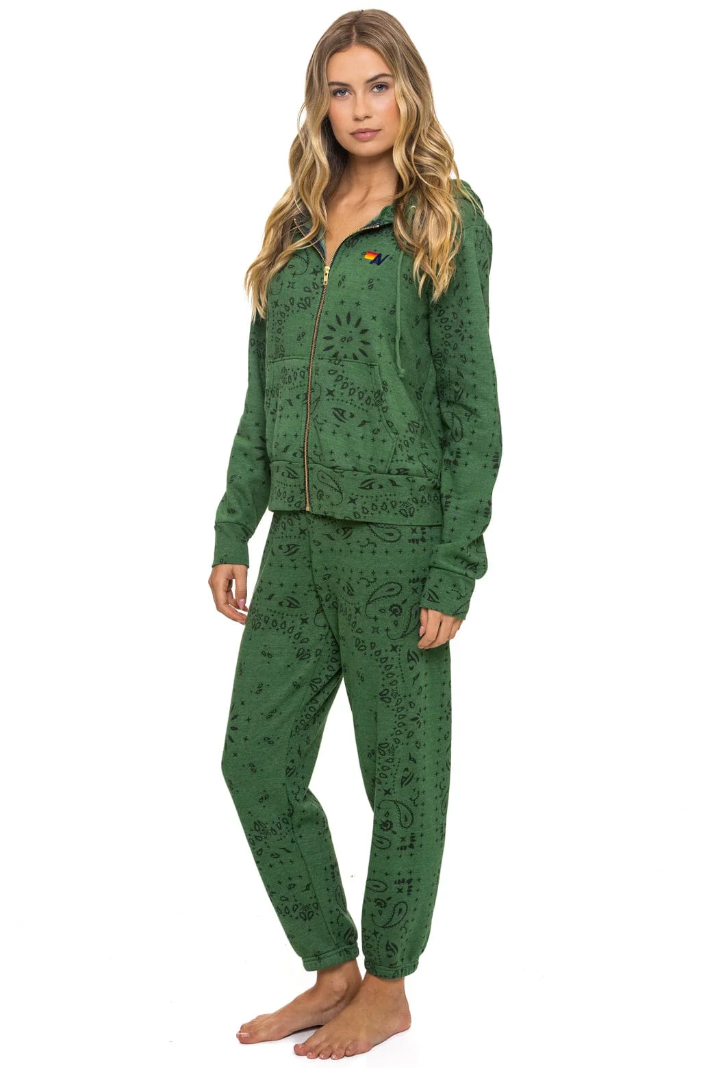 BANDANA ZIP HOODIE - PALM - Image 12