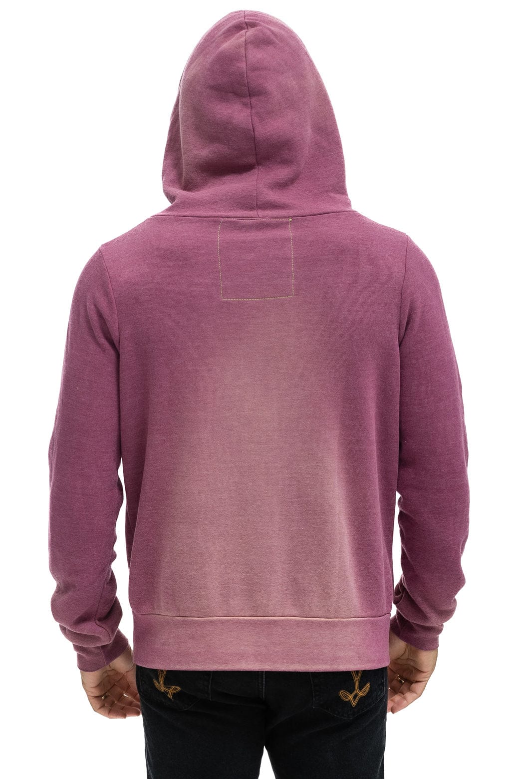 BOLT STITCH 2 ZIP HOODIE - FADED BERRY - Image 8