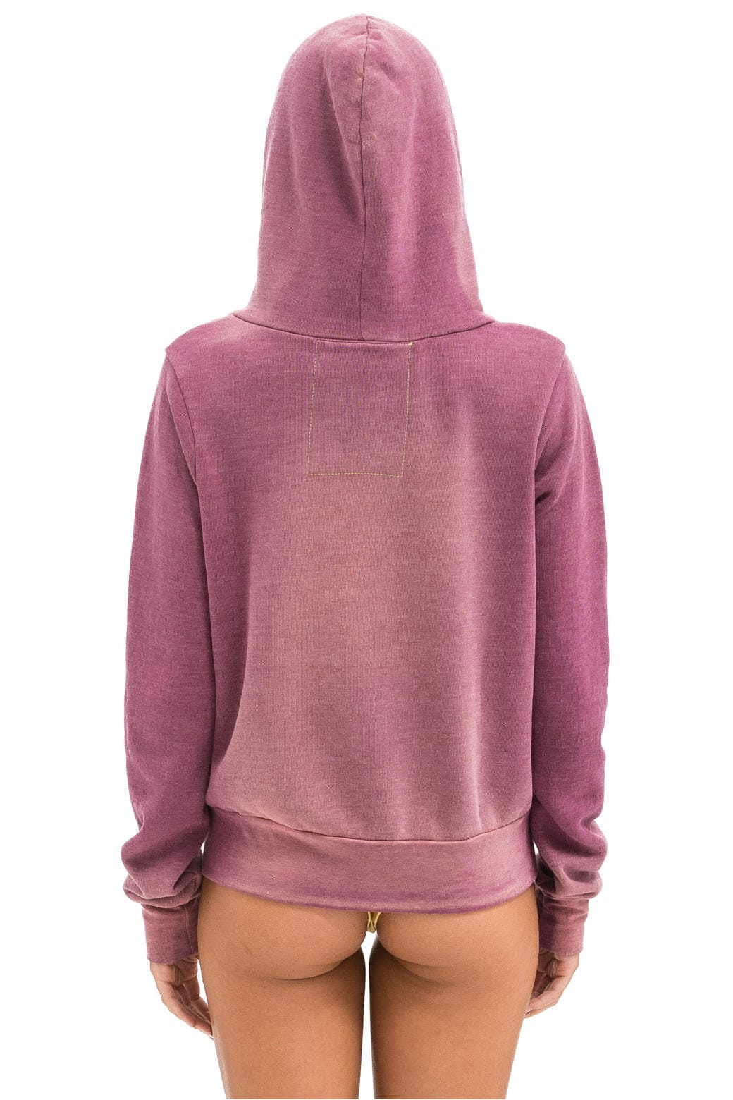 BOLT STITCH 2 ZIP HOODIE - FADED BERRY - Image 9