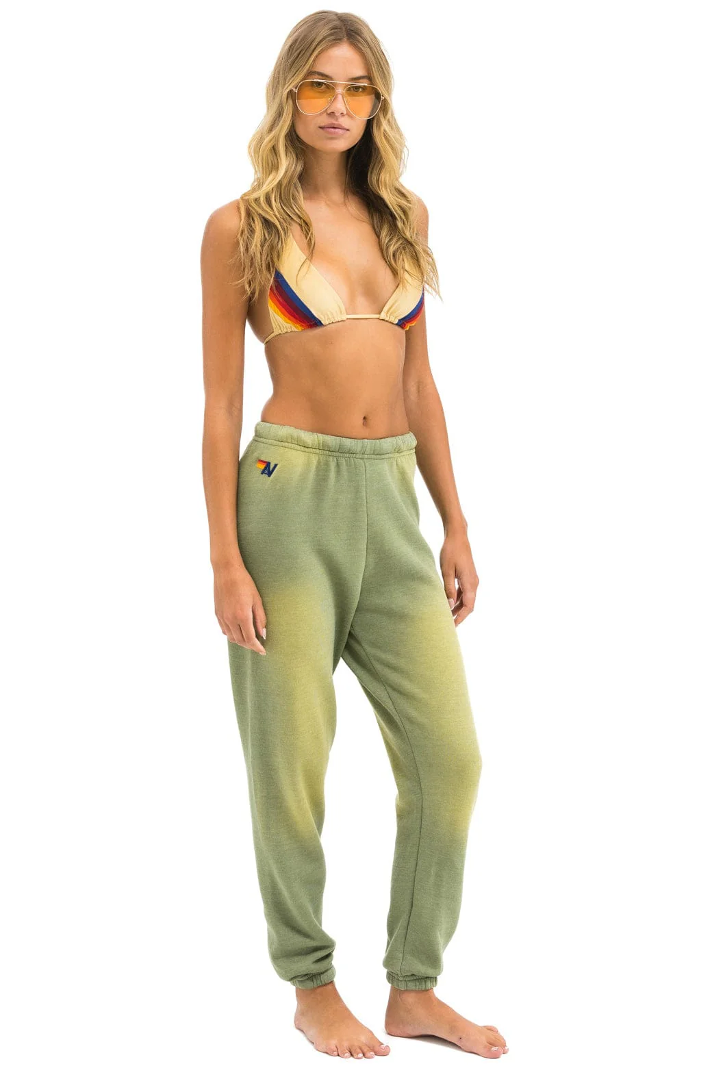 BOLT STITCH SWEATPANTS - FADED ARMY - Image 3