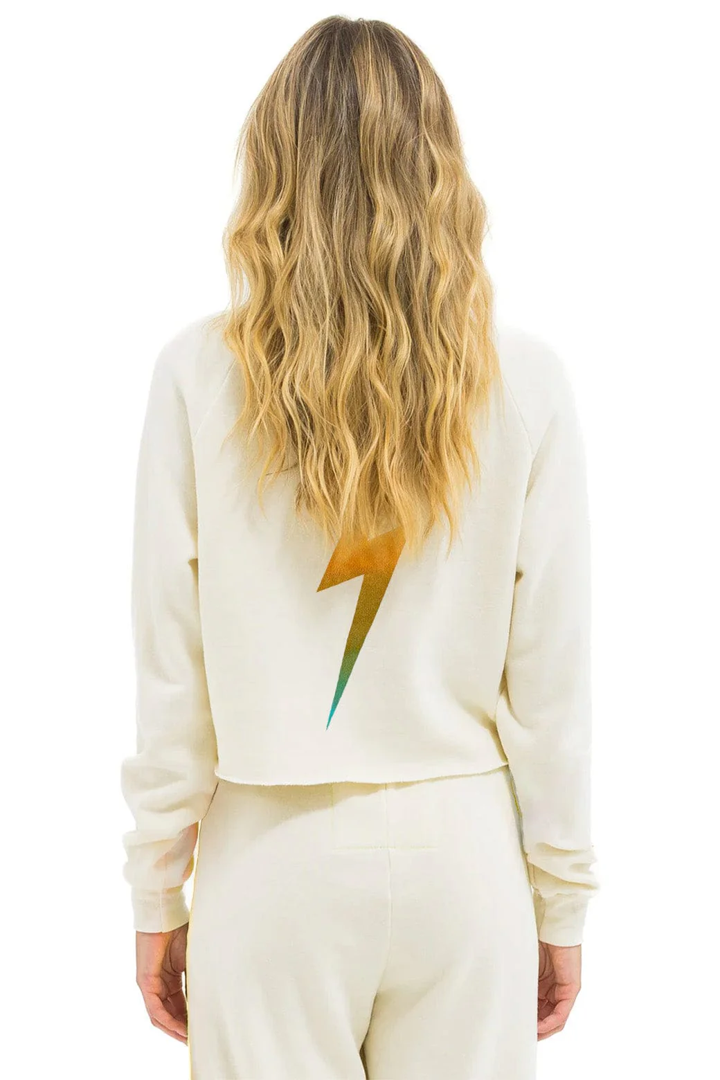 BOURBON AND BEYOND 2025 CROPPED CREW SWEATSHIRT RELAXED - VINTAGE WHITE - Image 2