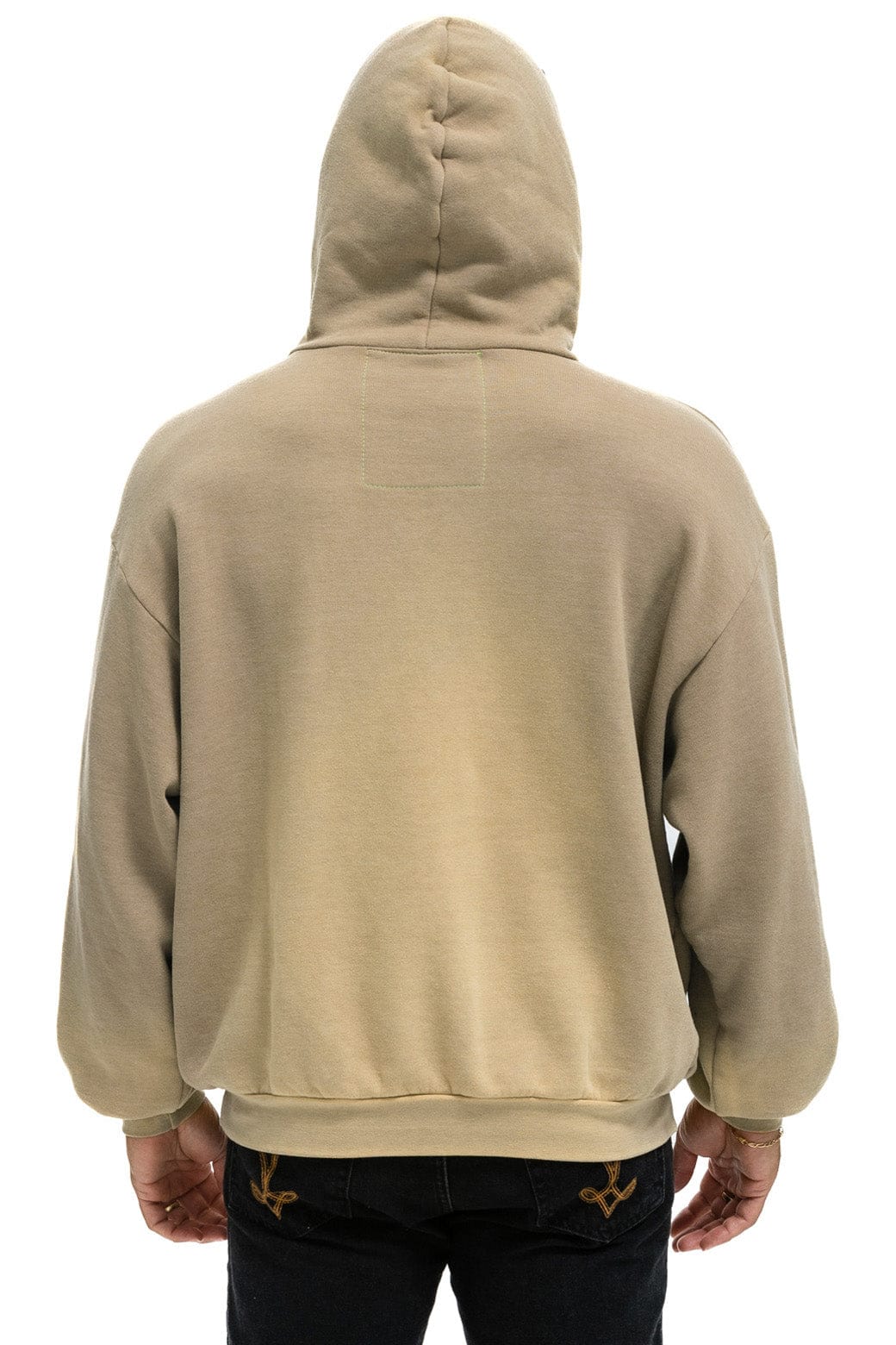 CALIFORNIA SURFER PATCH PULLOVER RELAXED HOODIE - FADED TAN - Image 8
