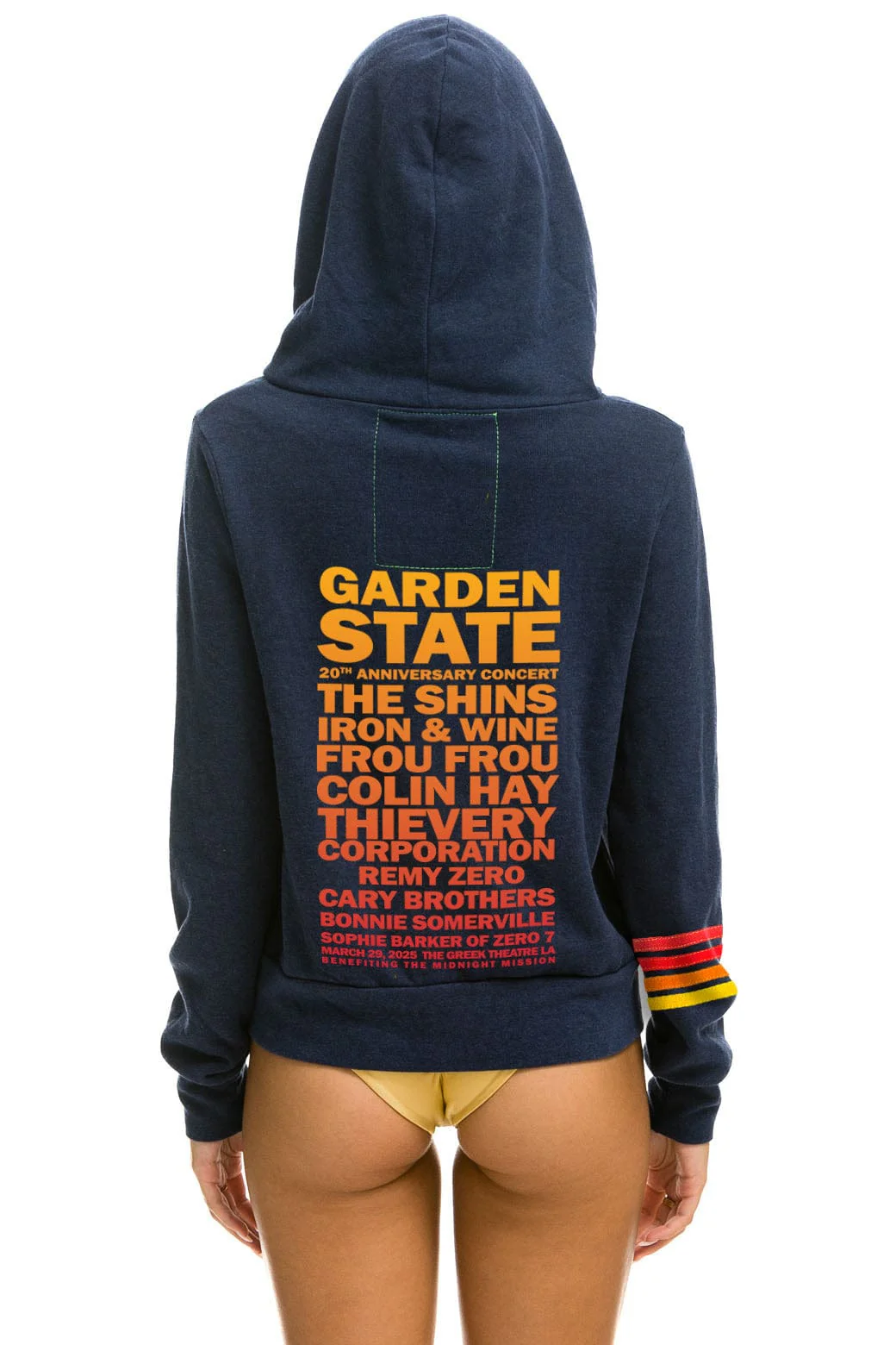GARDEN STATE CONCERT ZIP HOODIE - NAVY - Image 3