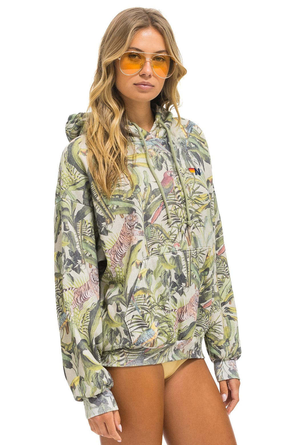 JUNGLE RELAXED PULLOVER HOODIE - SAND - Image 4