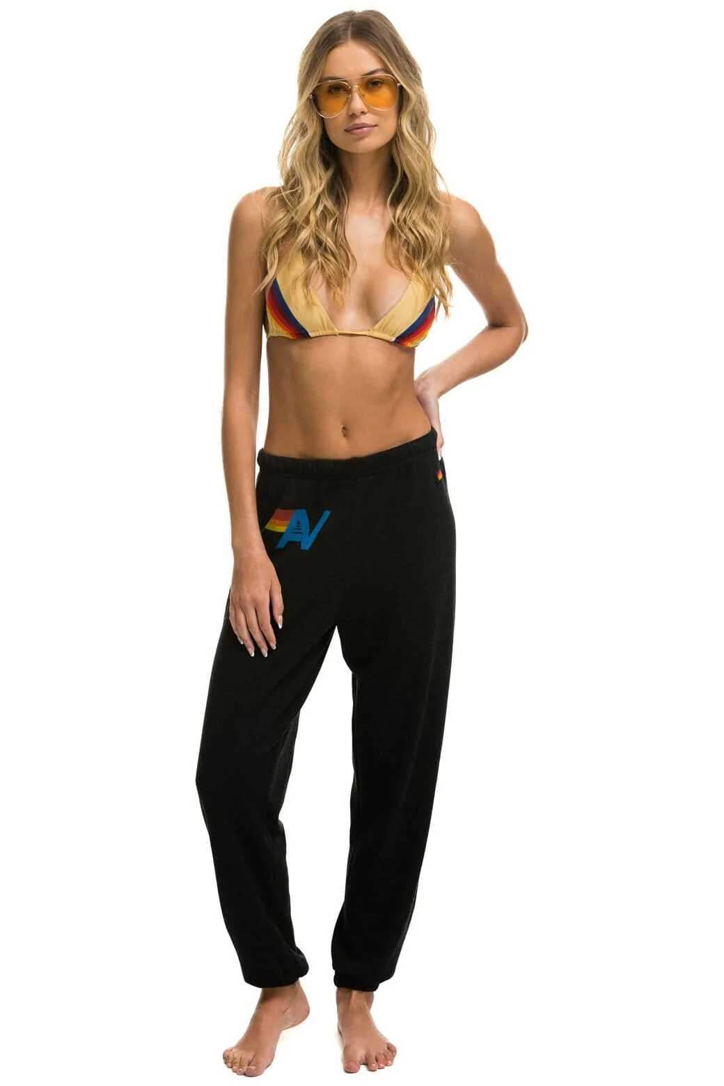 LOGO SWEATPANTS - BLACK - Image 5