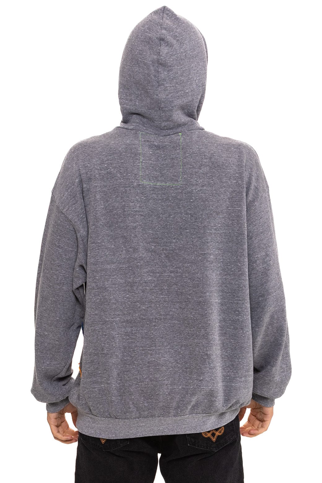 MOUNTAIN STITCH CHEVRON PULLOVER HOODIE RELAXED - HEATHER GREY - Image 11