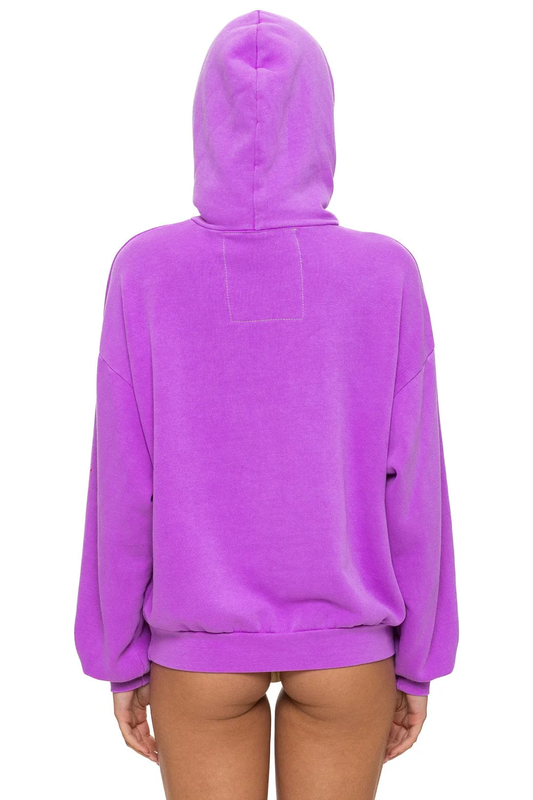 MOUNTAIN STITCH CHEVRON PULLOVER HOODIE RELAXED - NEON PURPLE - Image 6