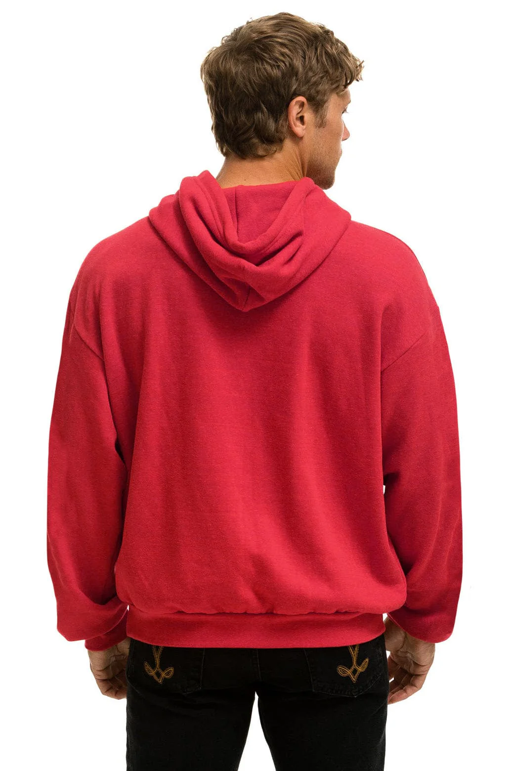 NEW ENGLAND PATRIOTS HELMET RELAXED PULLOVER HOODIE - FLASH RED - Image 4