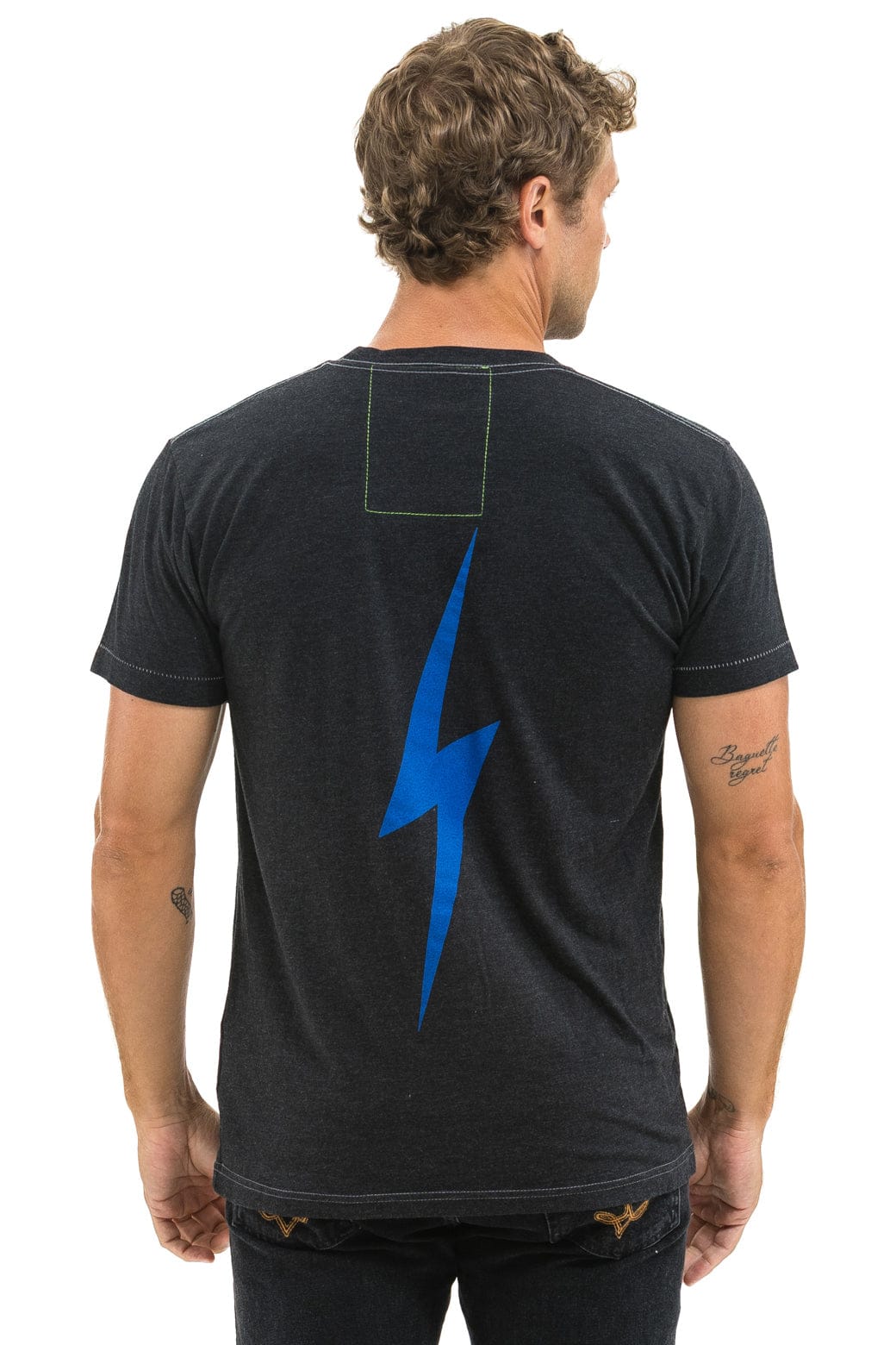 NY METS BOLT CREW TEE - BLACK - Image 5