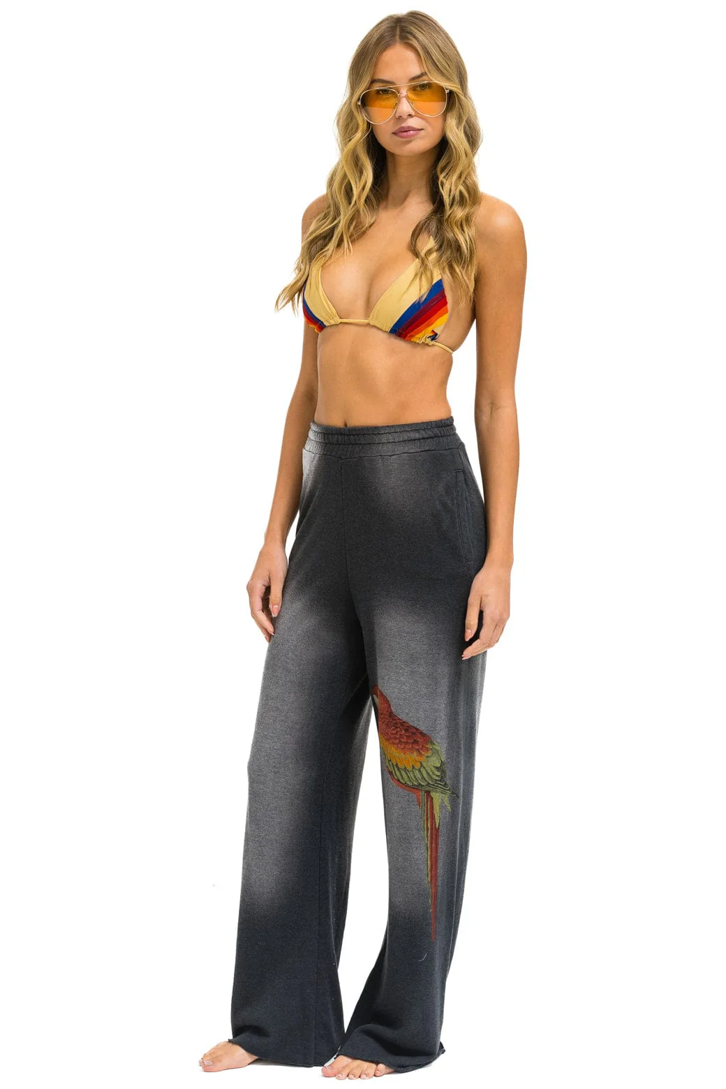 PARROT WIDE LEG POCKET SWEATPANTS - FADED SMOKE - Image 3