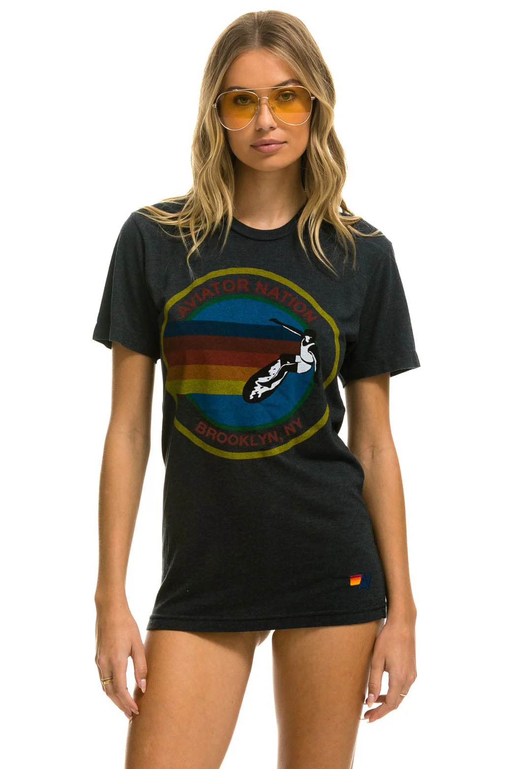 SIGNATURE BROOKLYN TEE - CHARCOAL - Image 2