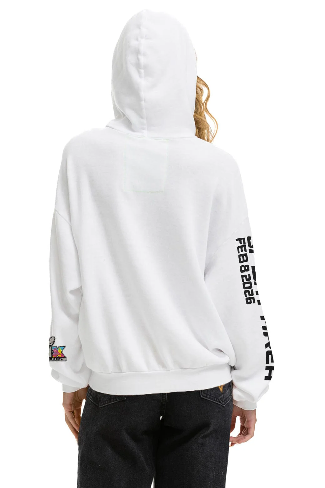 SUPER BOWL 2026 RELAXED PULLOVER HOODIE - WHITE - Image 3