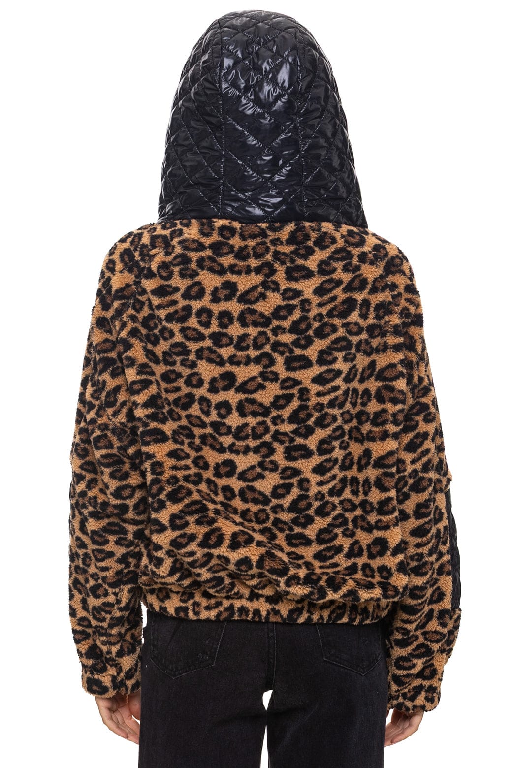 TEDDY UNISEX OVERSIZED HOODED FULL ZIP JACKET - CHEETAH - Image 11