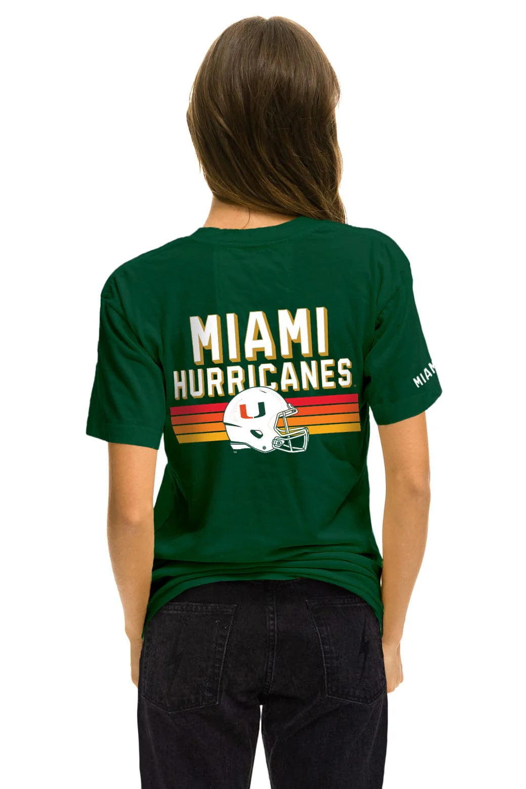 UNIVERSITY OF MIAMI CFP 2026 CREW TEE SHIRT - MIAMI GREEN - Image 4