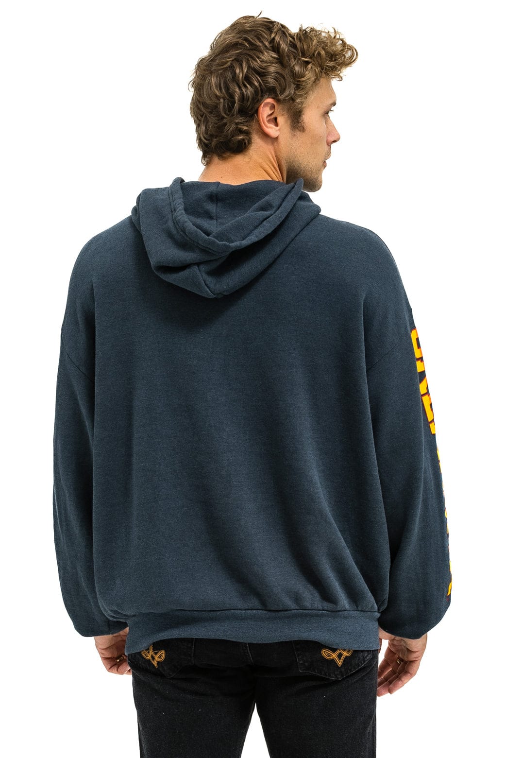 UNIVERSITY OF OKLAHOMA PULLOVER HOODIE RELAXED - CHARCOAL - Image 8