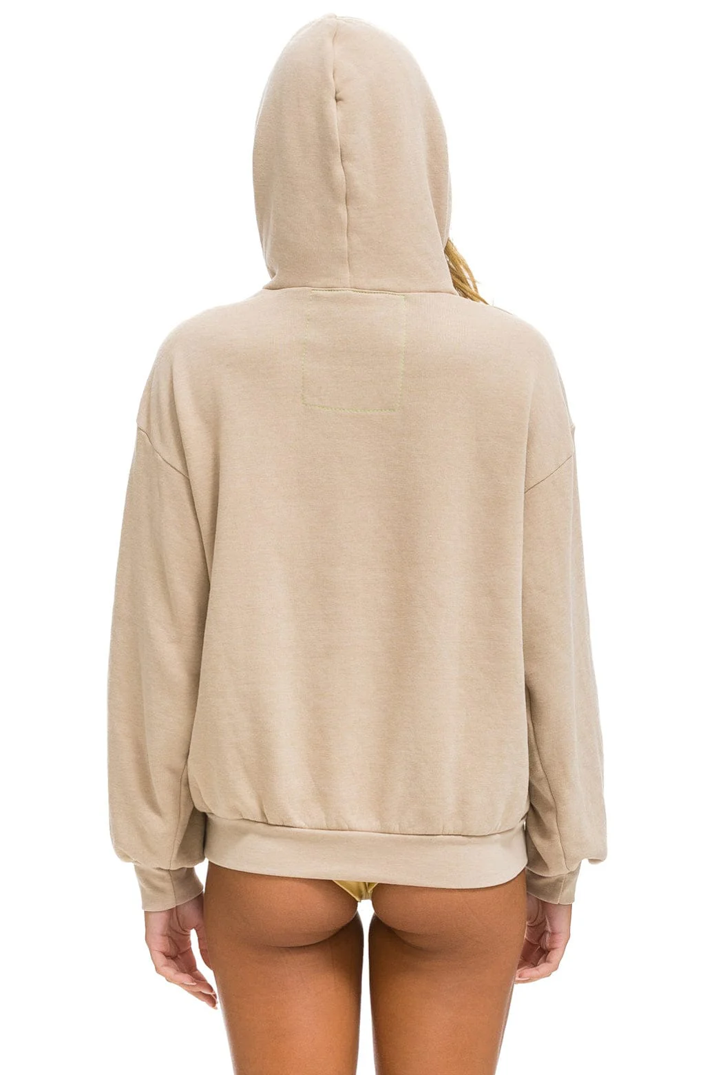 WAVE STRIPE 4 PULLOVER HOODIE RELAXED - SAND // SAND - Image 7