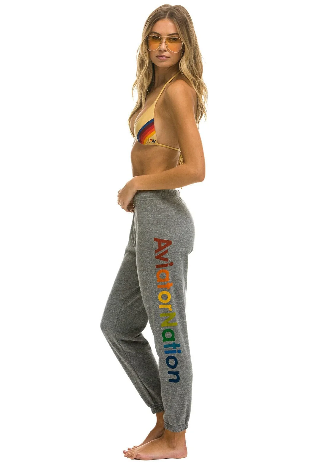 AVIATOR NATION NORTH SHORE SWEATPANTS - HEATHER GREY - Image 2