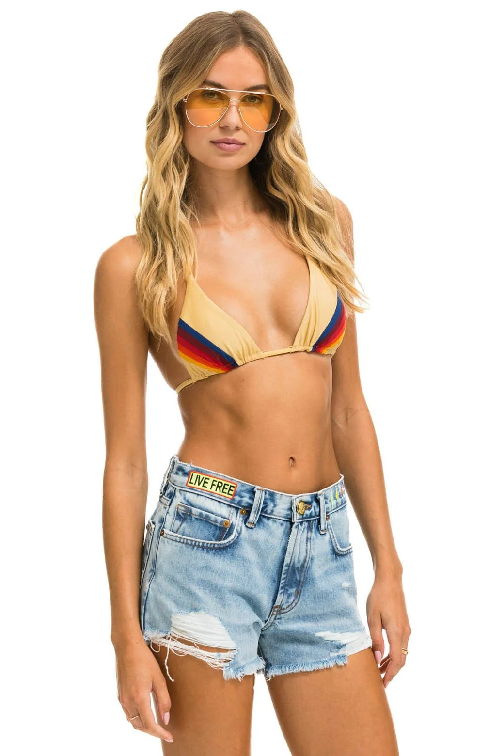 MID RISE BOYFRIEND CUTOFF JEAN SHORTS - SUPER LIGHT - Image 5