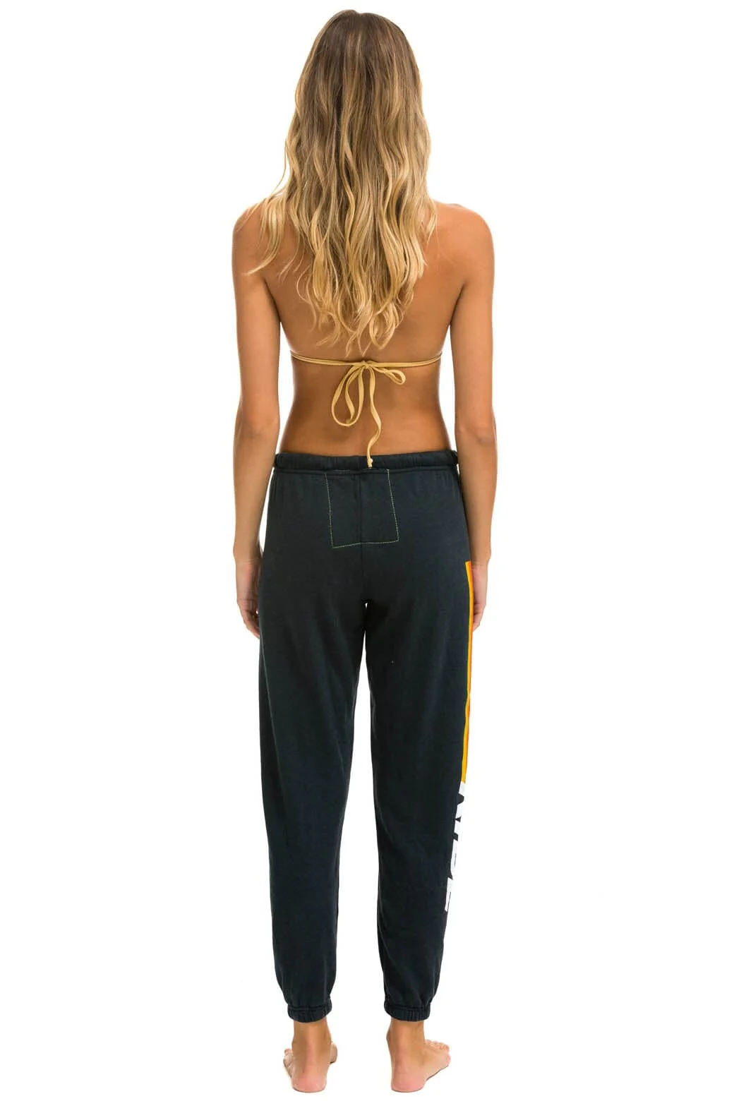 RIDE LOGO WHITE SWEATPANTS - CHARCOAL - Image 3